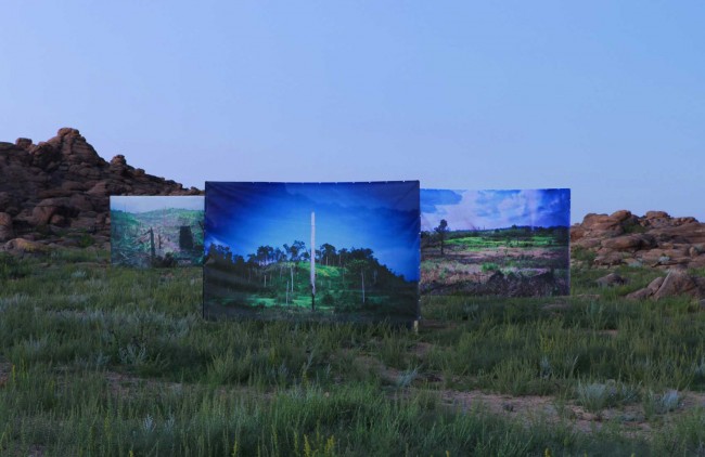 Han Sunpil - Beitrag Land Art Biennale Mongolia 2012