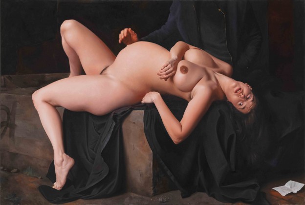 David Nicholson: Pregnant Nude, 2015. Photo © Lepkowski Studios